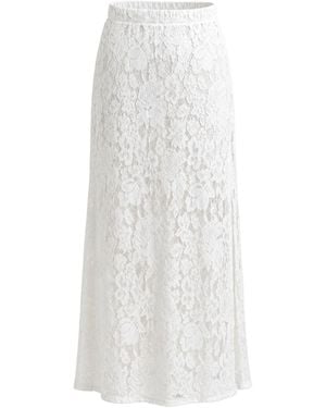 Palm Collective Neutrals Balboa Lace Skirt - White