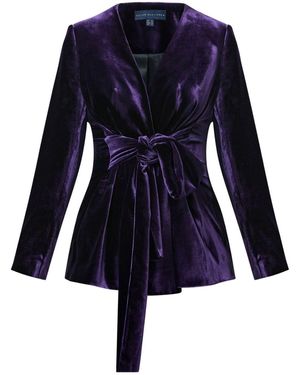 Helen Mcalinden Aurora Twilight Plum Jacket - Blue