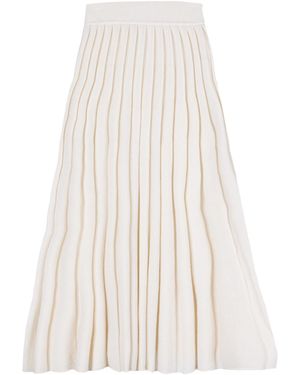 Bel Cashmere Julietta Skirt Ivory - White