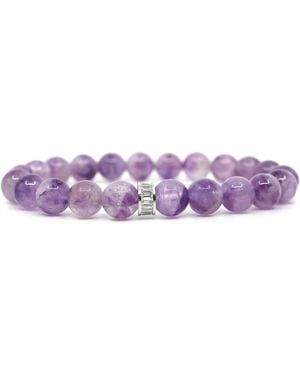 Shar Oke Quartz & Sterling Bracelet - Purple