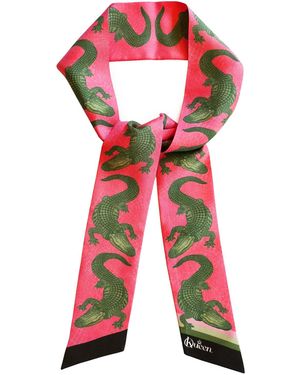 Kueen Silk Scarf - Red