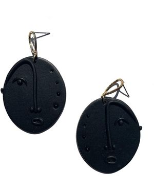 Babaloo Luna Statement Dangle - Blue