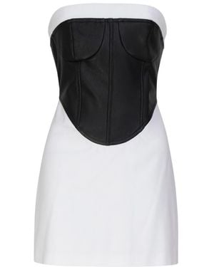 Circular Path Donna Strapless Dress - Black