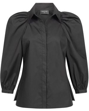 Marianna Déri Puff-Sleeve Blouse - Black