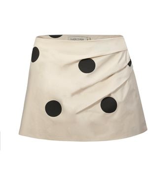 NUAJE NUAJE Neutrals Eclipse Pleated Mini Skirt - Natural
