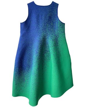 Arto. Energy Asymmetrical Bubble Dress - Blue