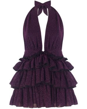 Nur Karaata Bellano Sparkle Dress - Purple