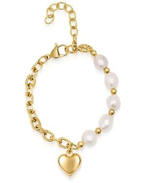 Nialaya Baroque Love Bracelet - Metallic