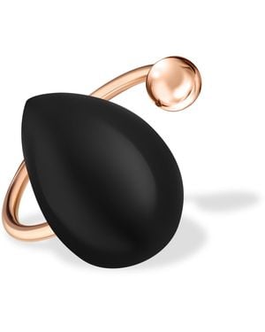 Rejected Hearts Club Marry Yourself Rose Ring - Black