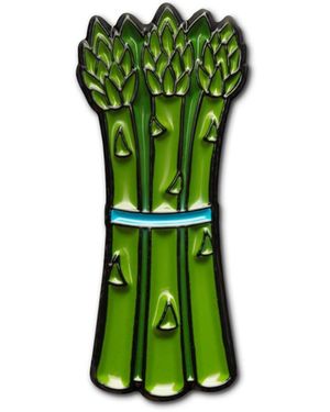 Make Heads Turn Enamel Pin Asparagus - Green
