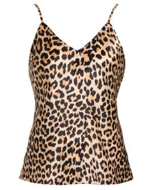 SAINTED SISTERS Stella Animal Camisole - Brown