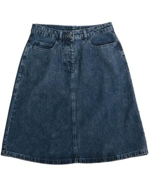 Reet Aus Recycled Denim Skirt - Blue