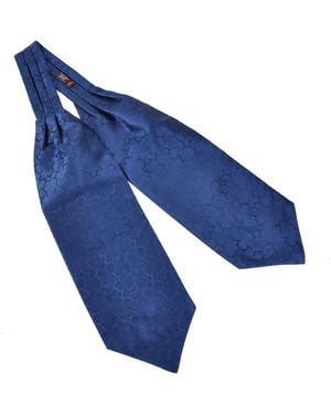 DAVID WEJ Self Tie Paisley Cravat – - Blue