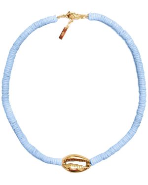 Adriana Pappas Designs Heishi Shell Necklace - Metallic