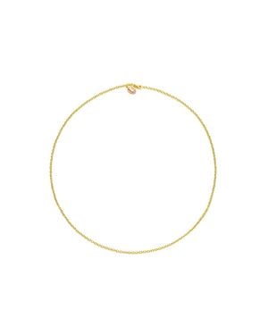 Unaloe Luminous Plated Sterling Necklace – Elegant Fine Chain Jewellery For - Metallic
