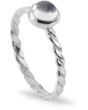 The Jewellery Store London April Birthstone Ring - Metallic