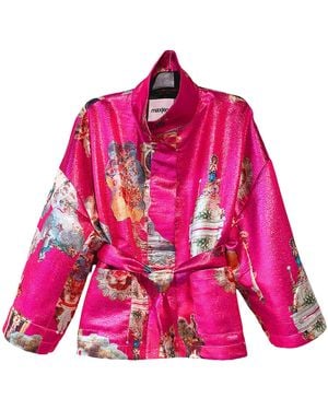 Maxjenny Square Boxy Jacket - Pink