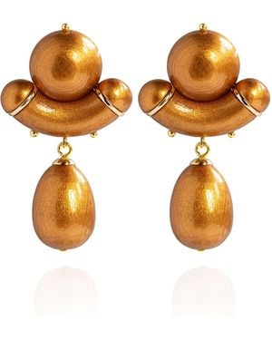 Saule Label Aria Earrings - Orange