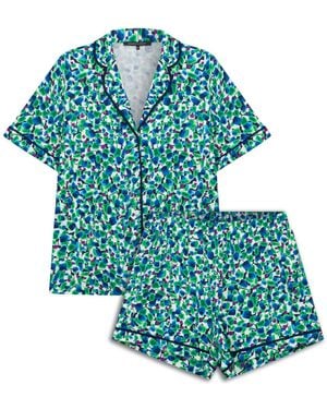 House of Silk Cutie Dots Soft Shorts Pyjama Set - Blue