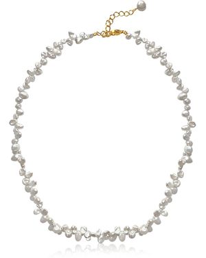 Mg Jewelry Marea Pearl Necklace - White