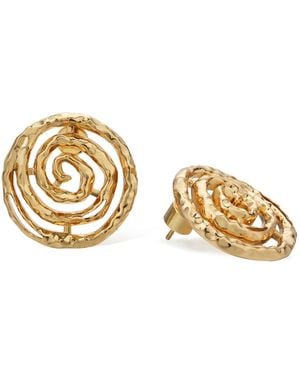 Retro Chic Eternal Spiral Round Earring - Metallic