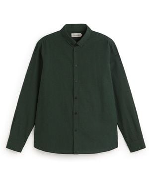 Thinking Mu Ant Dark Chequered Shirt - Green