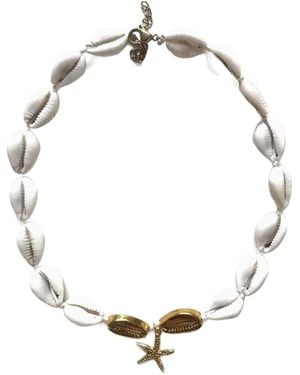 Milchee Cowrie Shell Choker Stafish - Metallic