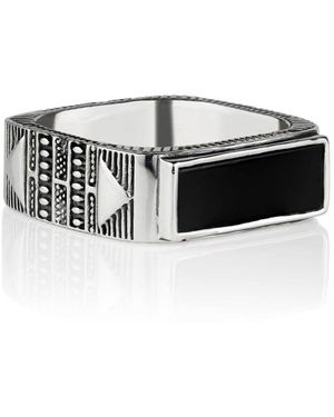 Charlotte's Web Jewellery Zapoteca Signet Ring - Black