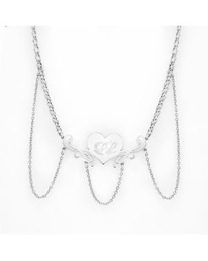 Paloma Lira Heart Choker - Metallic