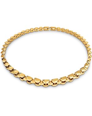 Ellie Vail Jewelry Onyx Watch Band Choker Necklace - Metallic