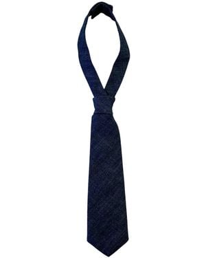 NANDANIE Denim Petite Necktie - Blue