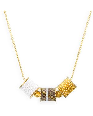 EDEN + ELIE Adjustable Length Necklace - Metallic