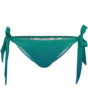 Aloha From Deer Pthalo Bikini Bows Bottom - Blue