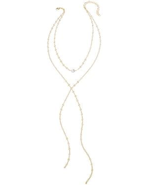 Heather Hawkins Jewelry Speak To Me Lariat Necklace - White