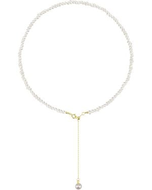 Lisa&Co. Necklace Organic Pearls S - Metallic