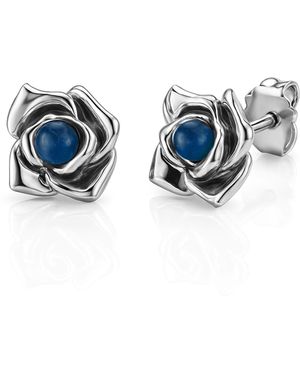 Unaloe Magnifica Earrings With Sapphire - Blue