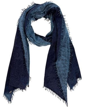 Vanilla&Chocolate Two Tone Scarf Blueberry Two Flavour