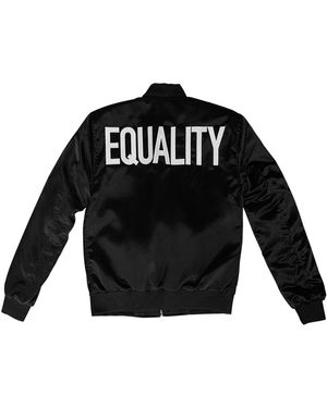 COOL Creative Satin Equality Jacket - Black
