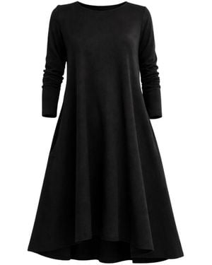 Nikka Place Cotton Midi A-Line Maternity Dress - Black