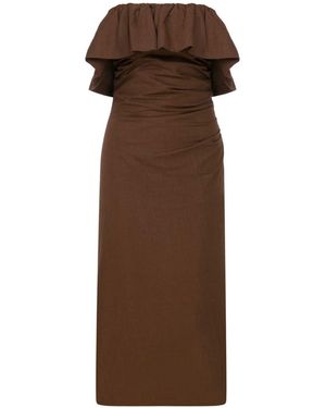 Thisisu Collection Seashell Midi Dress - Brown