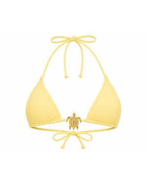 Ciao Bella Monte Carlo Sirenetta Ribbed Top - Yellow