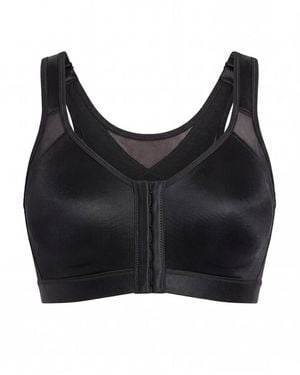 Leonisa Unlined Wireless Posture Corrector Bra - Black