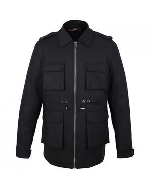 DAVID WEJ Ashford Military Jacket - Blue