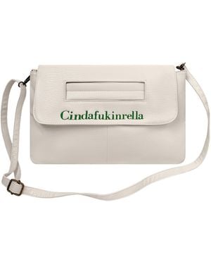 Lilly Loves Cinderfuckinrella Clutch Bag - White