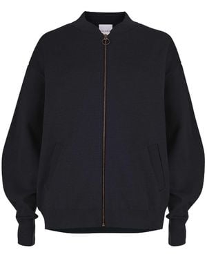 SALANIDA Onda 100% Merino Bomber Jacket - Blue