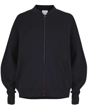 SALANIDA Onda 100% Merino Bomber Jacket - Blue