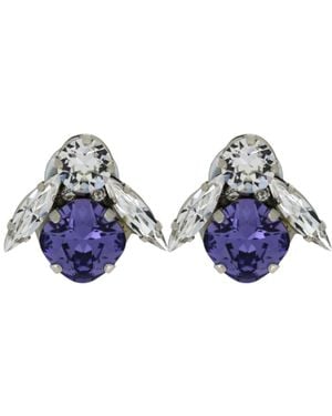Vickisarge The Big Bee Earrings - Black
