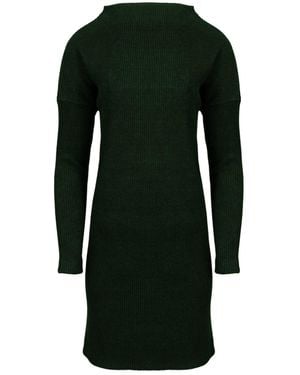 Oh!Zuza Casual Ribbed Mini Dress - Green