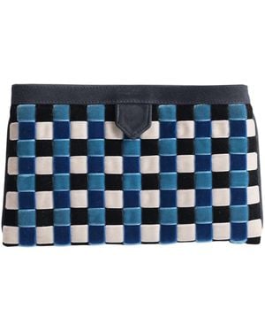 Velvet Atelier Alhena Checks Pochette - Blue