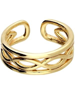 Kaizarin Plated Infinity Toe Ring - Metallic